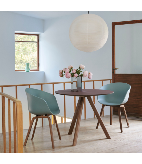 Hay  CPH20 Round Dining Table walnut Ø90