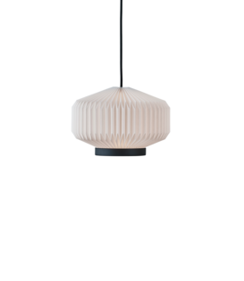 Shibui Hanglamp wit, zwart aluminium
