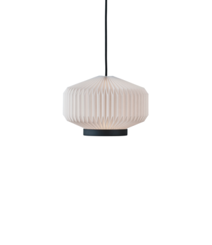 Shibui Hanglamp wit, zwart aluminium