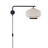 Model 286 Shibui Wall Lamp, black aluminium