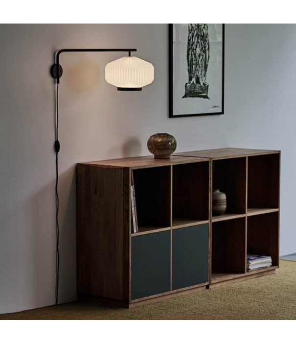 Le klint  Model 286 Shibui Wandlamp, zwart aluminium