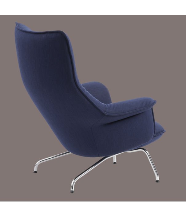 Muuto Muuto Doze Lounge Stoel cognac Refine leer, zwart