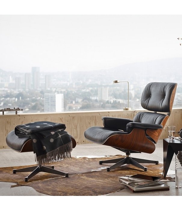 Vitra  Vitra - Eames Wool deken zwart/grijs