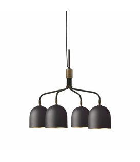 Howard Kroonluchter 4 arm, short, gunmetal