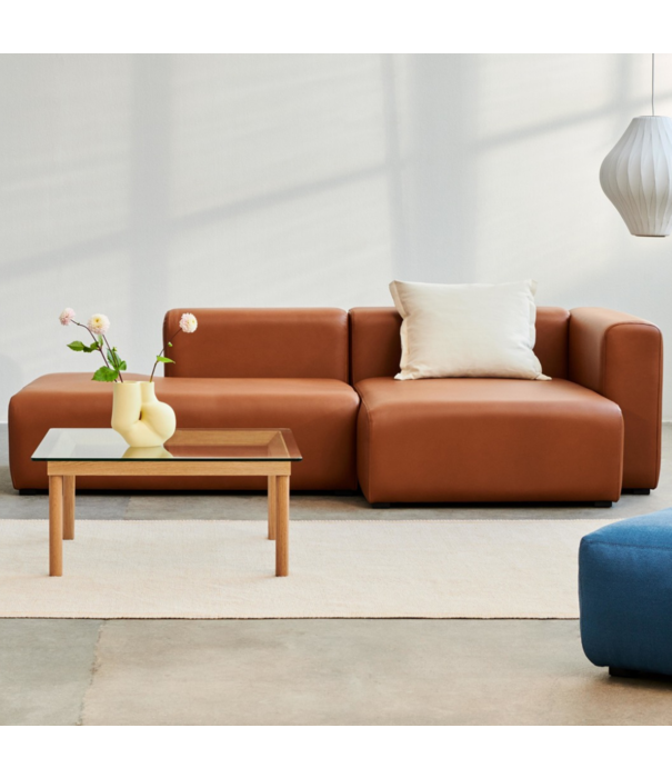 Hay  Hay Mags 2,5 zits Bank Combinatie 1 cognac leer