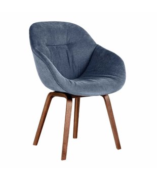 Hay AAC 123 Soft Chair upholstered, walnut base