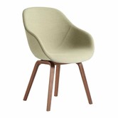 Dining Campaign,  AAC123  Dining Chair upholstered, walnut base