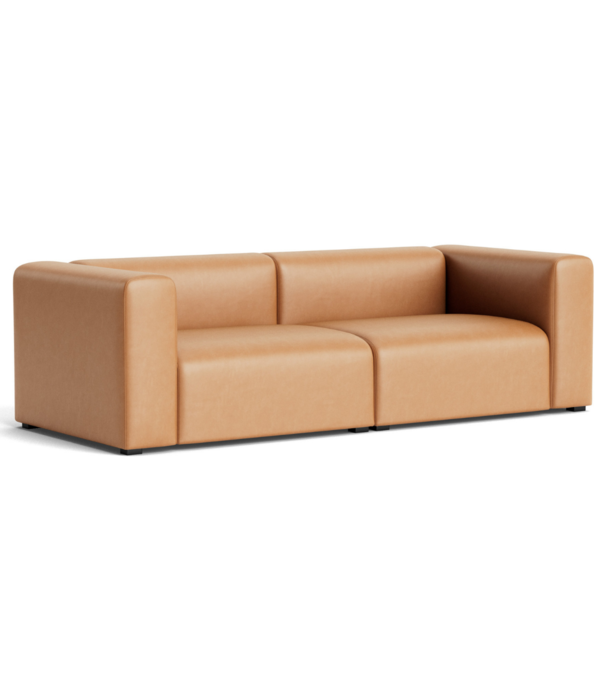 Hay  Mags 2,5 seater Sofa comb.1 cognac leather