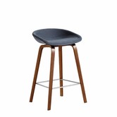 Hay AAS 33 Low Barkruk walnoot, gestoffeerd 65cm