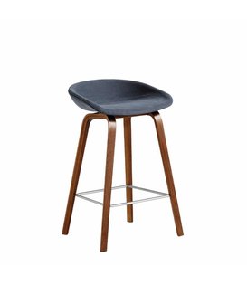 Hay AAS 33 Low barstool walnut, upholstered