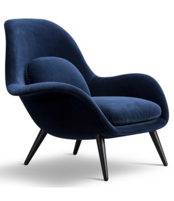 Fredericia  Fredericia - Swoon lounge chair - fabric Harald 792