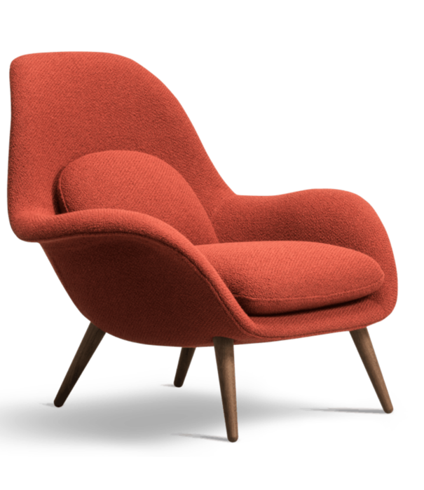 Fredericia  Fredericia - Swoon lounge chair - fabric Carlotto