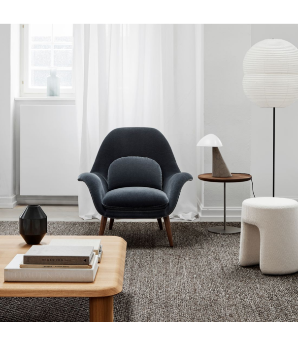 Fredericia  Fredericia - Swoon lounge stoel - stof Hallingdal