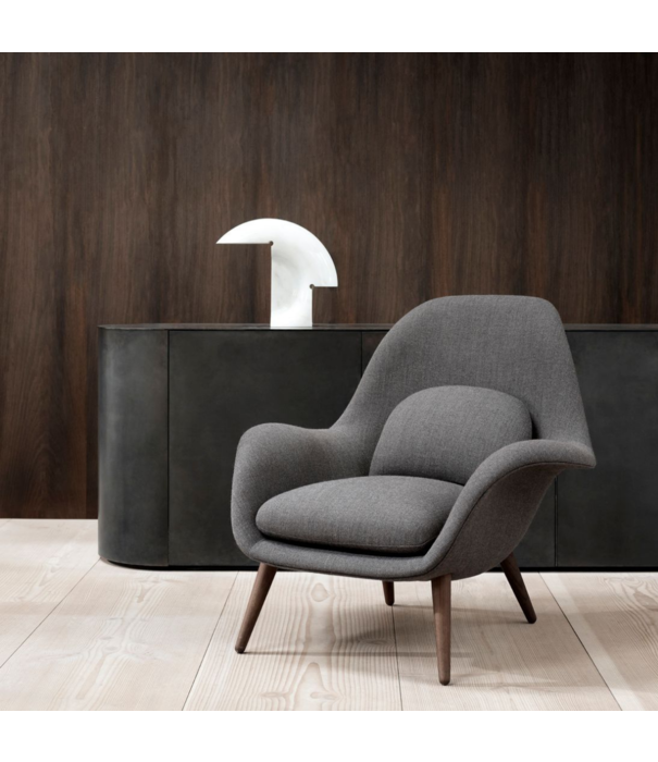 Fredericia  Fredericia - Swoon lounge chair - fabric Carlotto