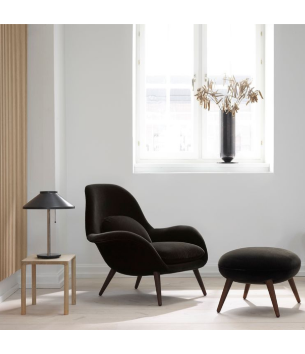 Fredericia  Swoon lounge stoel - stof Ruskin