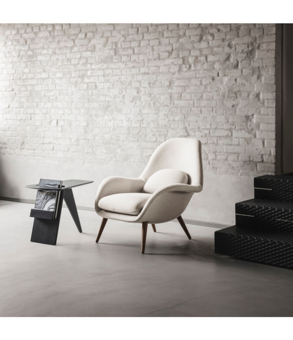 Fredericia  Fredericia - Swoon lounge chair with ottoman - Hallingdal 130