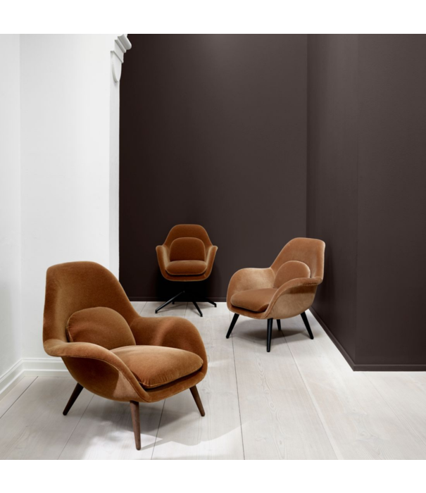 Fredericia  Swoon lounge stoel - stof Ruskin