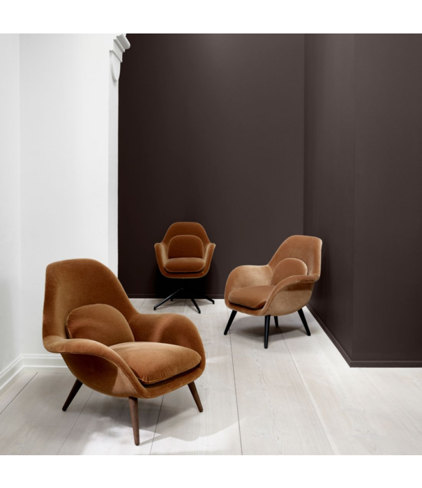 Fredericia  Fredericia - Swoon lounge chair - fabric Hallingdal