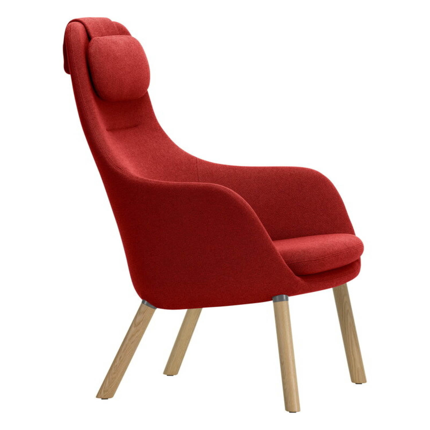 HAL lounge stoel met los zitkussen - Credo 16 red chili eik - Nordic New