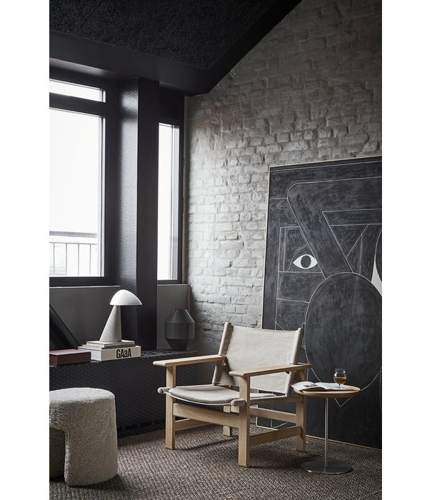 Fredericia  Fredericia - Model 2031 The Canvas chair oiled oak, natural canvas w. seat cushion