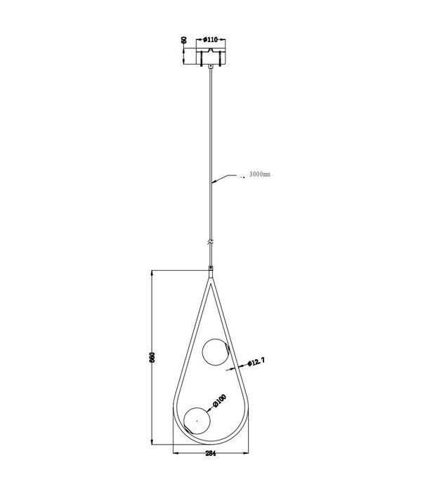 Pholc  Pholc - Pearls 65 pendant, messing