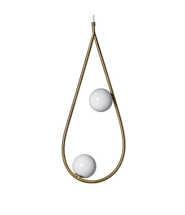 Pholc  Pholc Pearls 65 Hanglamp Messing, opaal