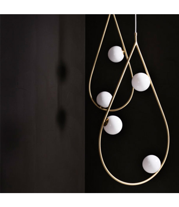 Pholc  Pholc Pearls 80 Hanglamp Nickel, opaal