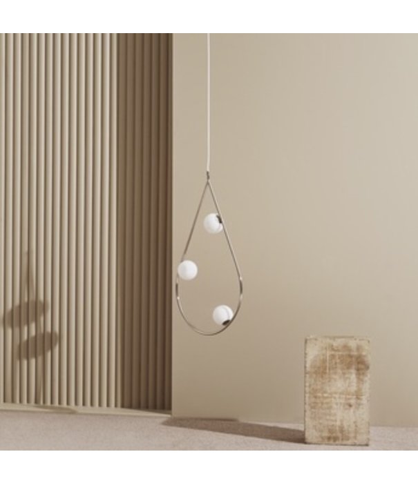 Pholc  Pholc Pearls 80 Hanglamp Nickel, opaal