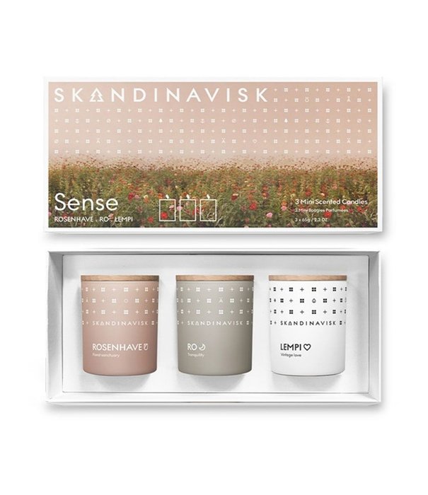 Skandinavisk  Skandinavisk - Sense giftset - mini fragrance candle set of 3