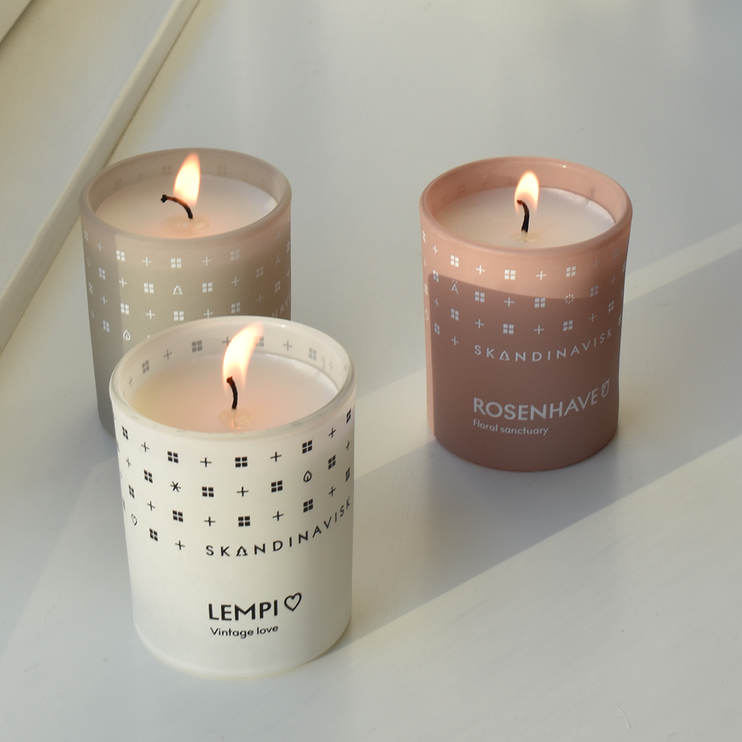 giftset - mini geur kaarsen set van - Nordic New