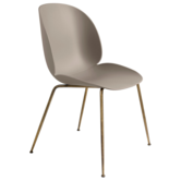 Gubi - Beetle chair - antique brass conic base