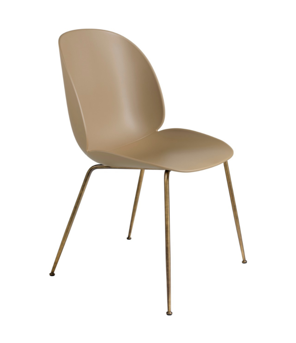 Gubi  Gubi - Beetle chair - antique brass conic base