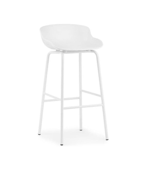 Normann Copenhagen  Normann Copenhagen -Hyg barstool steel tube base H75 cm.