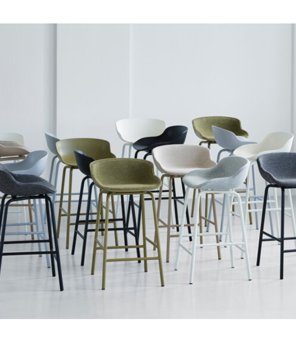 Normann Copenhagen  Normann Copenhagen Hyg Barkruk staal 65cm