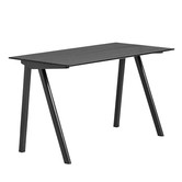 Cph 90 bureau zwart eiken - 130 cm.