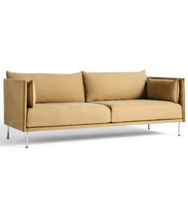 Hay - Silhouette 3-seater Sofa Mono - steel legs