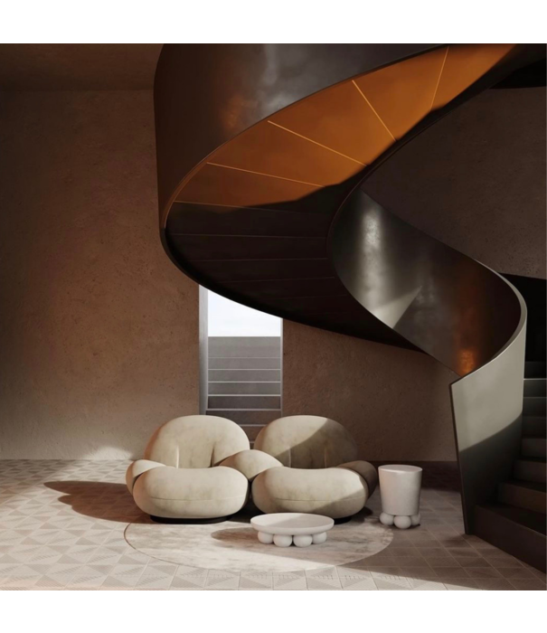 Gubi  Gubi - Pacha Ottoman Fully Upholstered, base fixed