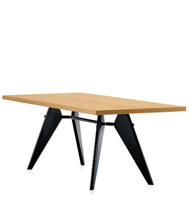Vitra  Vitra EM Dining Table natural oak veneer, deep black