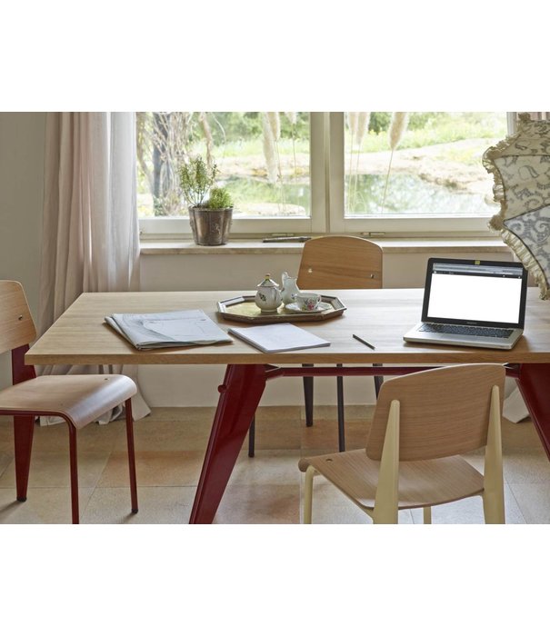 Vitra  Vitra  EM Eettafel naturel eiken fineer, ecru 240 x 90