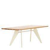 Vitra EM Dining Table natural oak veneer, ecru 240 x 90