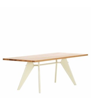 Vitra  EM Eettafel naturel eiken fineer, ecru 240 x 90