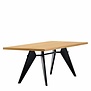 Vitra - Em Tafel 240 x 90 cm - eiken / zwart