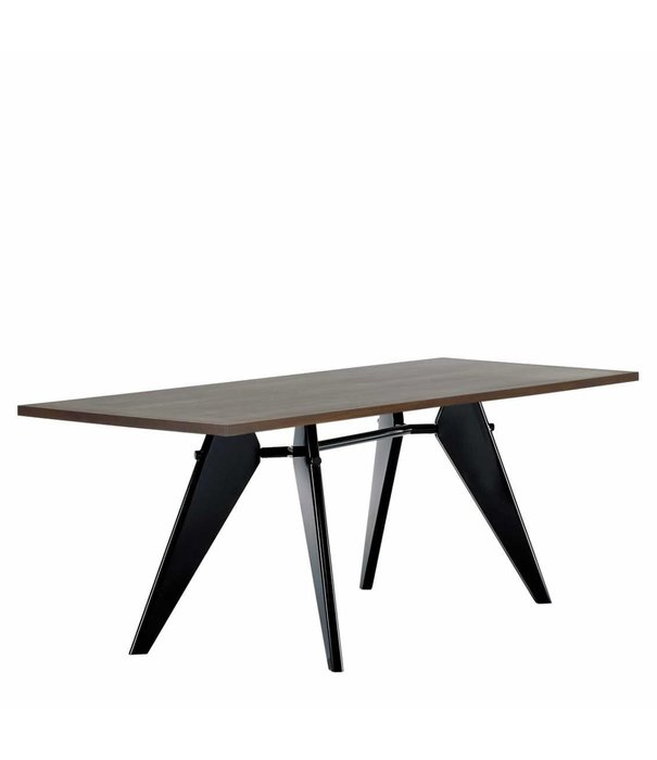 Vitra  Vitra - EM Eettafel donker eiken, diepzwart onderstel 240 x 90