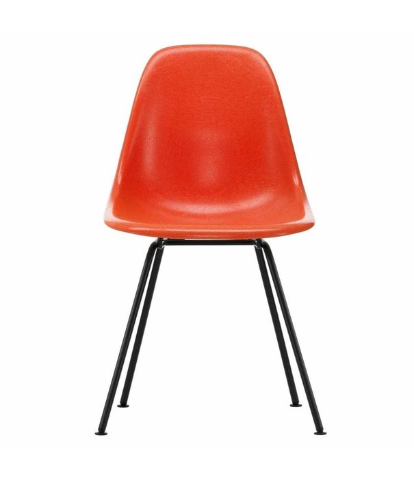 Vitra  DSX Eames Fiberglass  Stoel, zwart tube onderstel