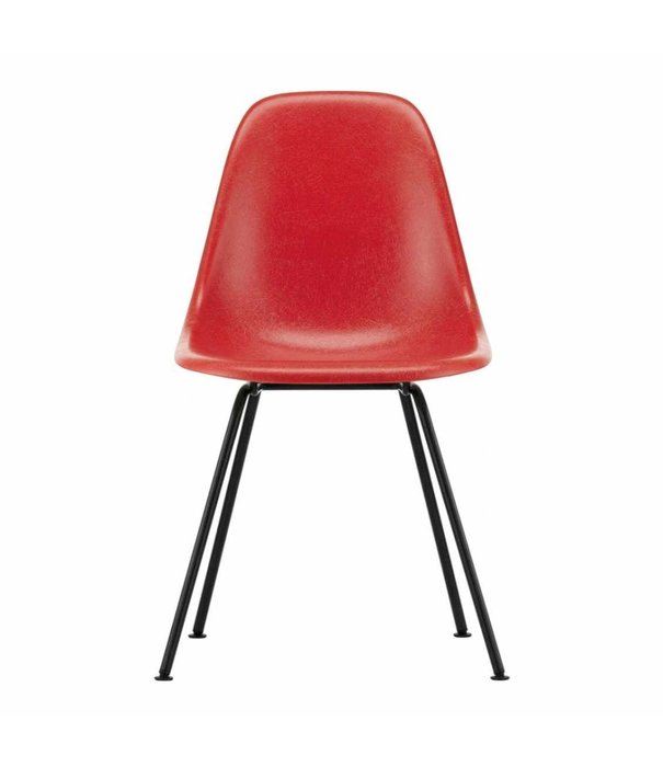 Vitra  DSX Eames Fiberglass  Stoel, zwart tube onderstel