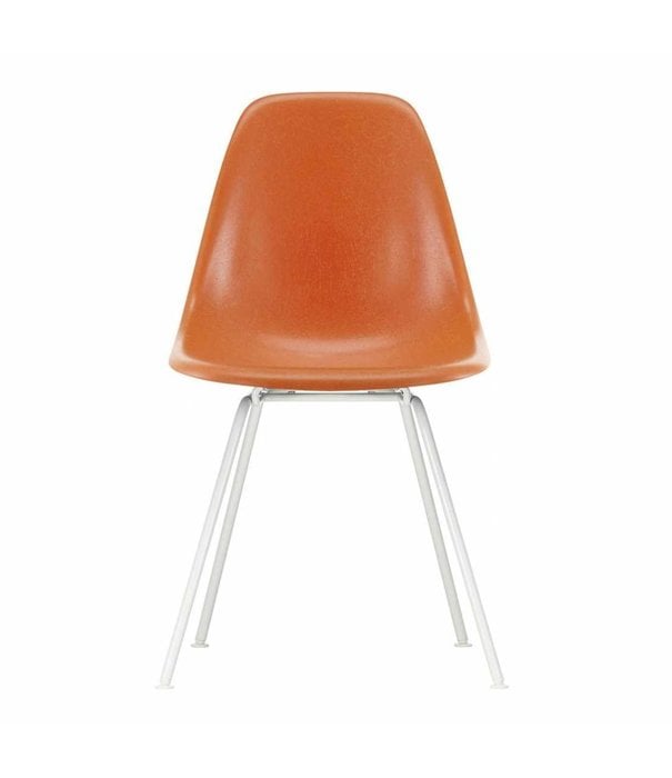 Vitra  DSX Fiberglass Side Chair, white tube base