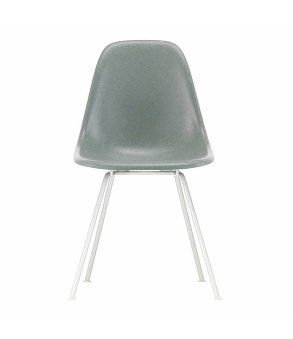 Vitra  DSX Fiberglass Side Chair, white tube base