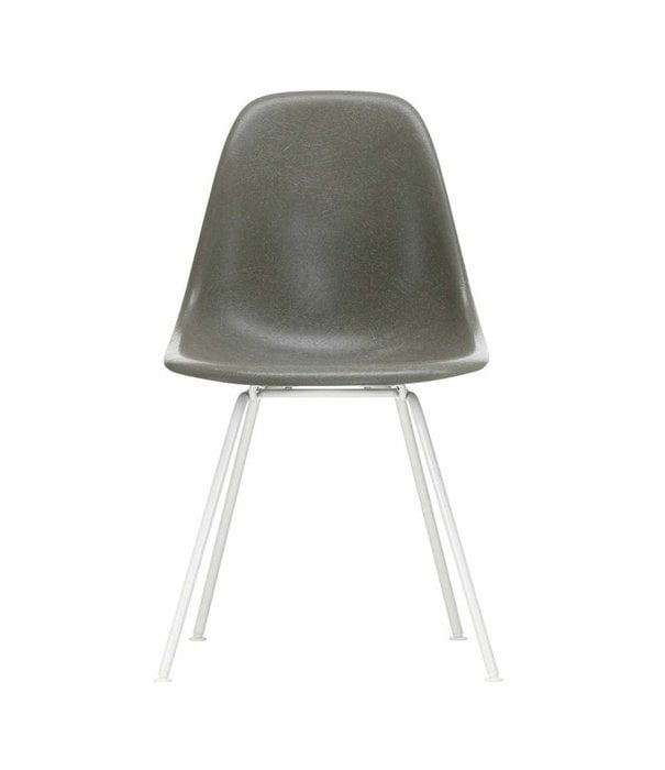 Vitra  DSX Fiberglass Side Chair, white tube base