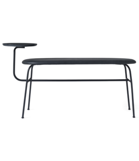 Audo - Afteroom bench anthracite leather L116 cm.