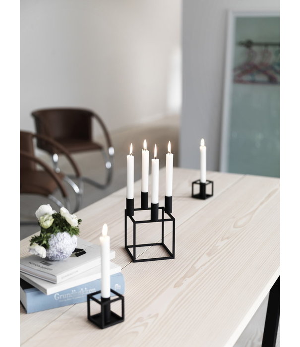 Audo Audo - Kubus 1 candleholder black